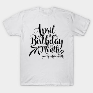 birthday april T-Shirt